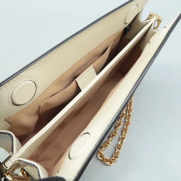 100% Authentic GUCCI Ophidia Chain Brown Flora Canvas Shoulder Bag - Picture 8 of 12